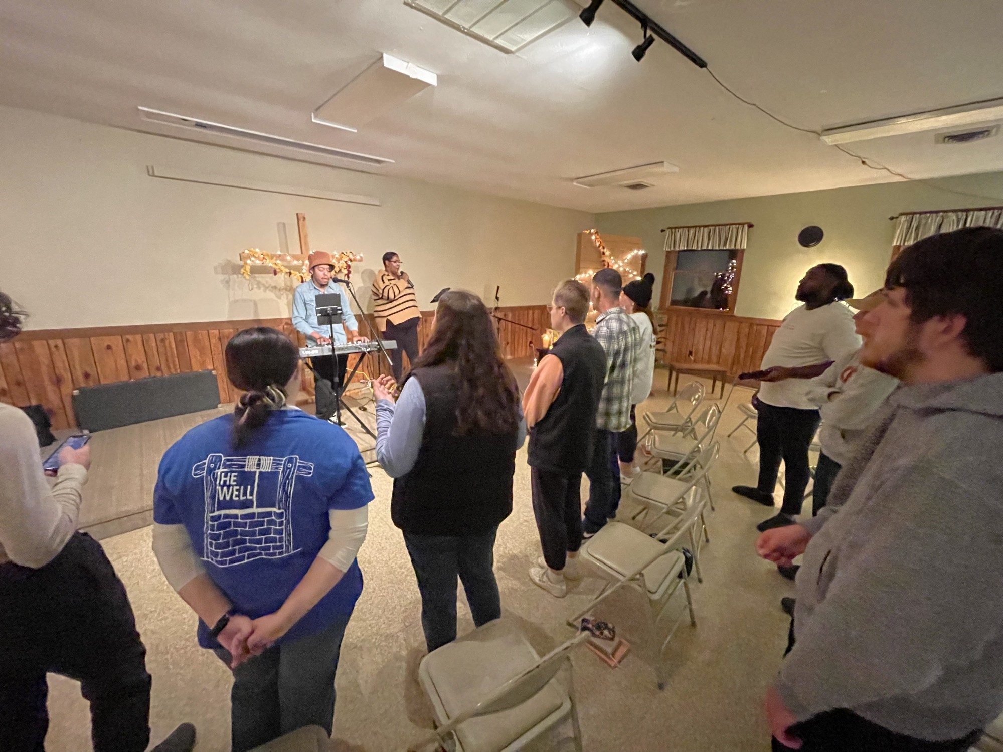 fall retreat, group, outdoors, camp, the well
